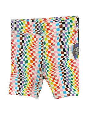 Rainbow colored checkered Pride Target Kid Biker Shorts NWT